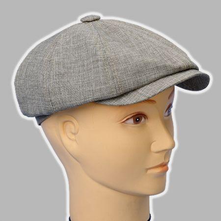 

Кепка мужская восьмиклинка из льна св.серый 6107/12.2 Ellipse 56 размер L / 57-58