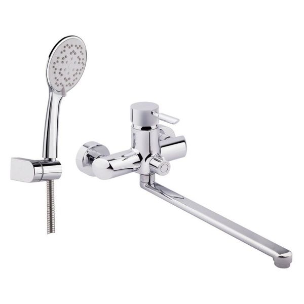 

Кран для ванны однорычажный с длинным изливом Q-TAP хром ELIT латунь ELIT-005 NEW