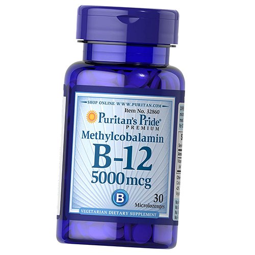 

Витамин В12, Метилкобаламин, Methylcobalamin Vitamin B-12 5000, Puritan's Pride 30леденцов (36367212)
