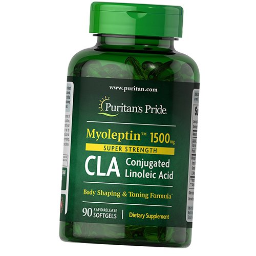 

Конъюгированная линолевая кислота, Super Strength Myo-Leptin CLA 1500, Puritan's Pride 90гелкапс (02367006)