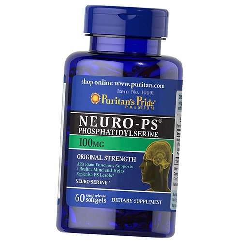 

Фосфатидилсерин, Neuro-PS 100, Puritan's Pride 60гелкапс (72367038)