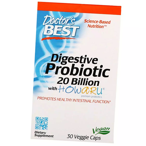 

Пробиотики, Digestive Probiotic, Doctor's Best 30вегкапс (69327002)