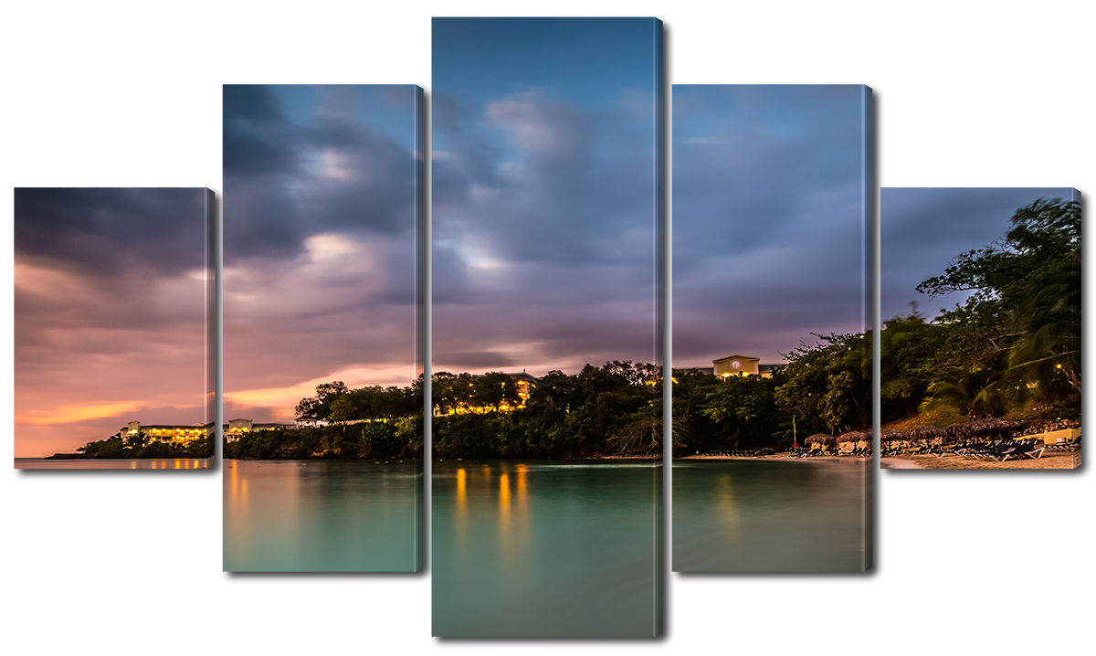 

Модульная картина Interno Эко кожа Побережье Ямайки 185х106см