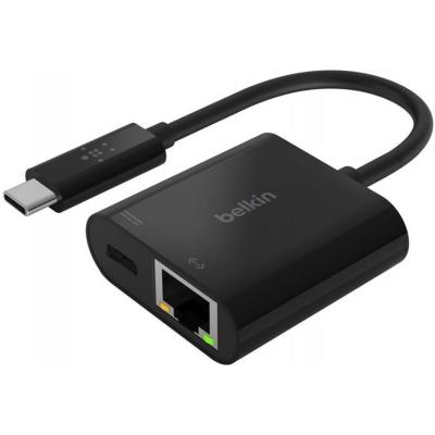 

Переходник USB-C - Ethernet 60W PD, black Belkin