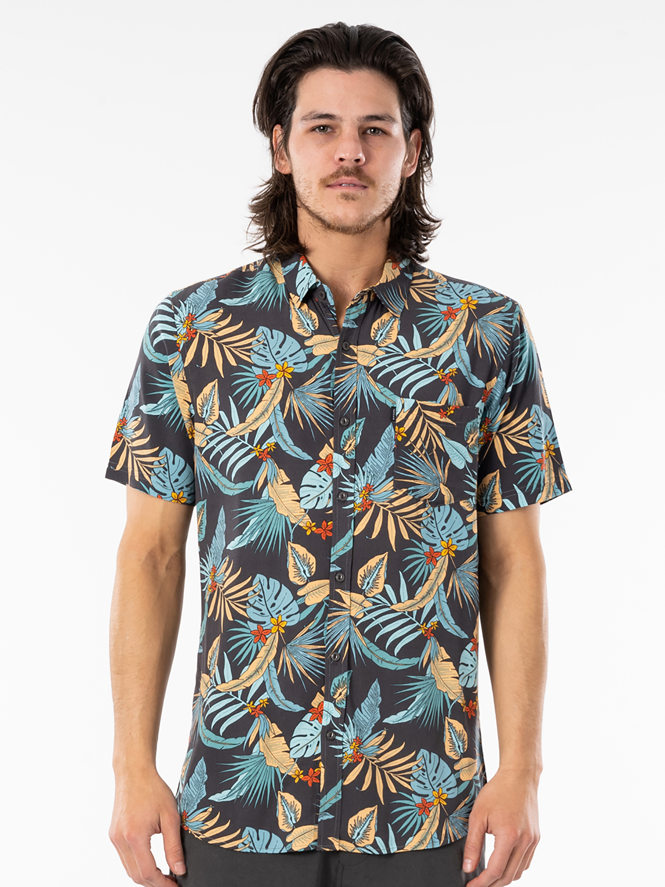 

Рубашка Rip Curl Hawaiian S/S Shirt CSHGH9-49 L Темно-синяя