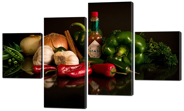 

Модульная картина Interno Холст Острые вкусы 121x69см (R571М)