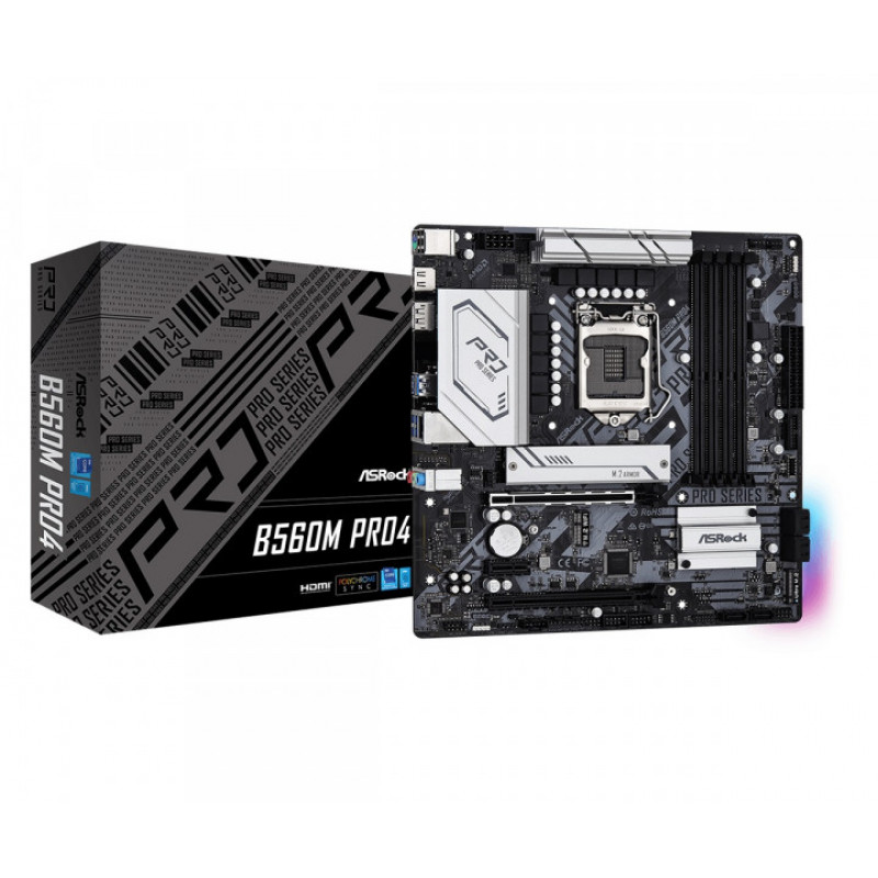 

Материнская плата ASRock B560M Pro4 Socket 1200