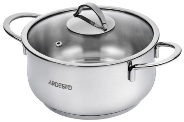 

Каструля Ardesto BLACK MARS 4,3 л нержавіюча сталь