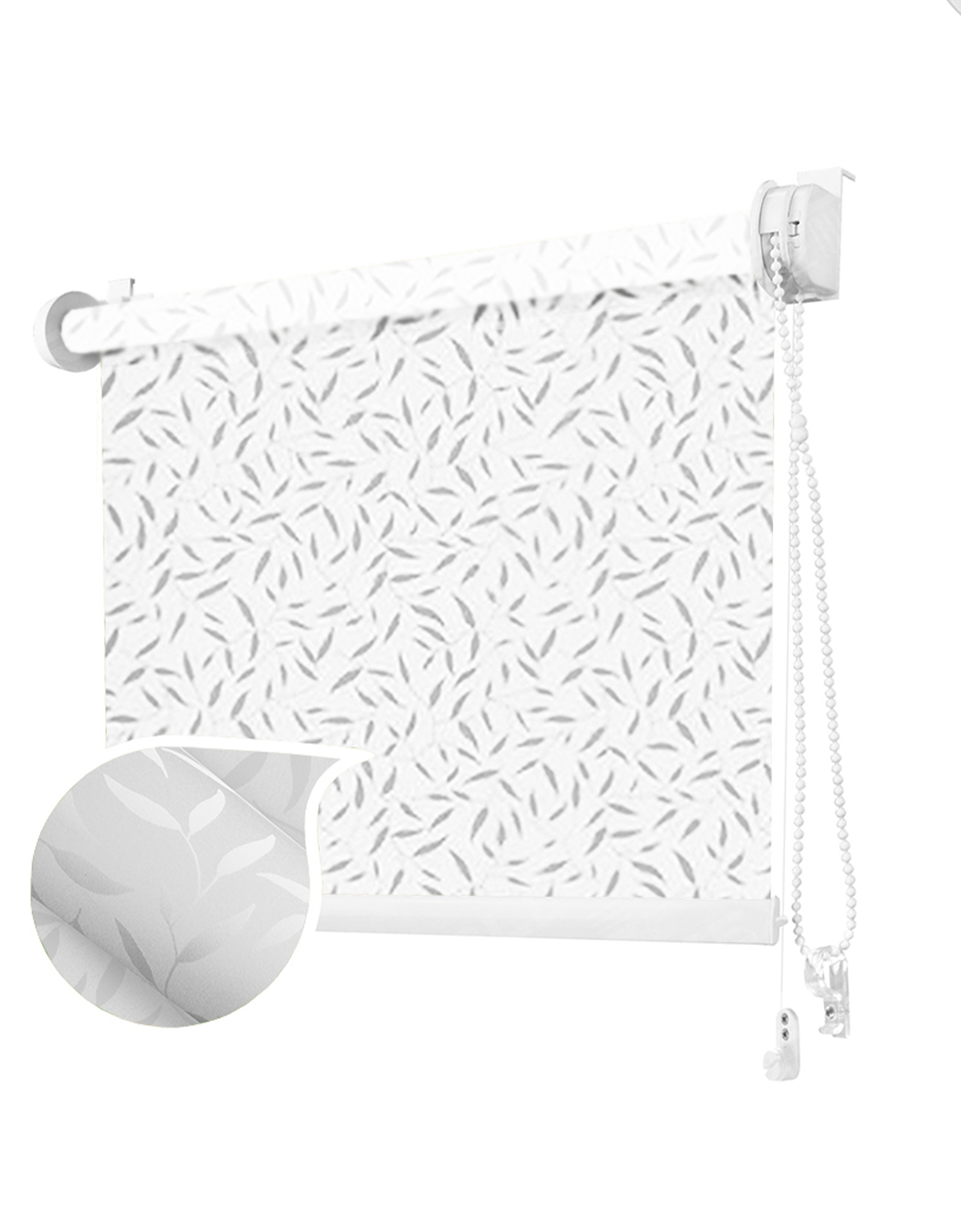 

Ролета тканевая ROLLOTEX Batik Mini 39х150 см White