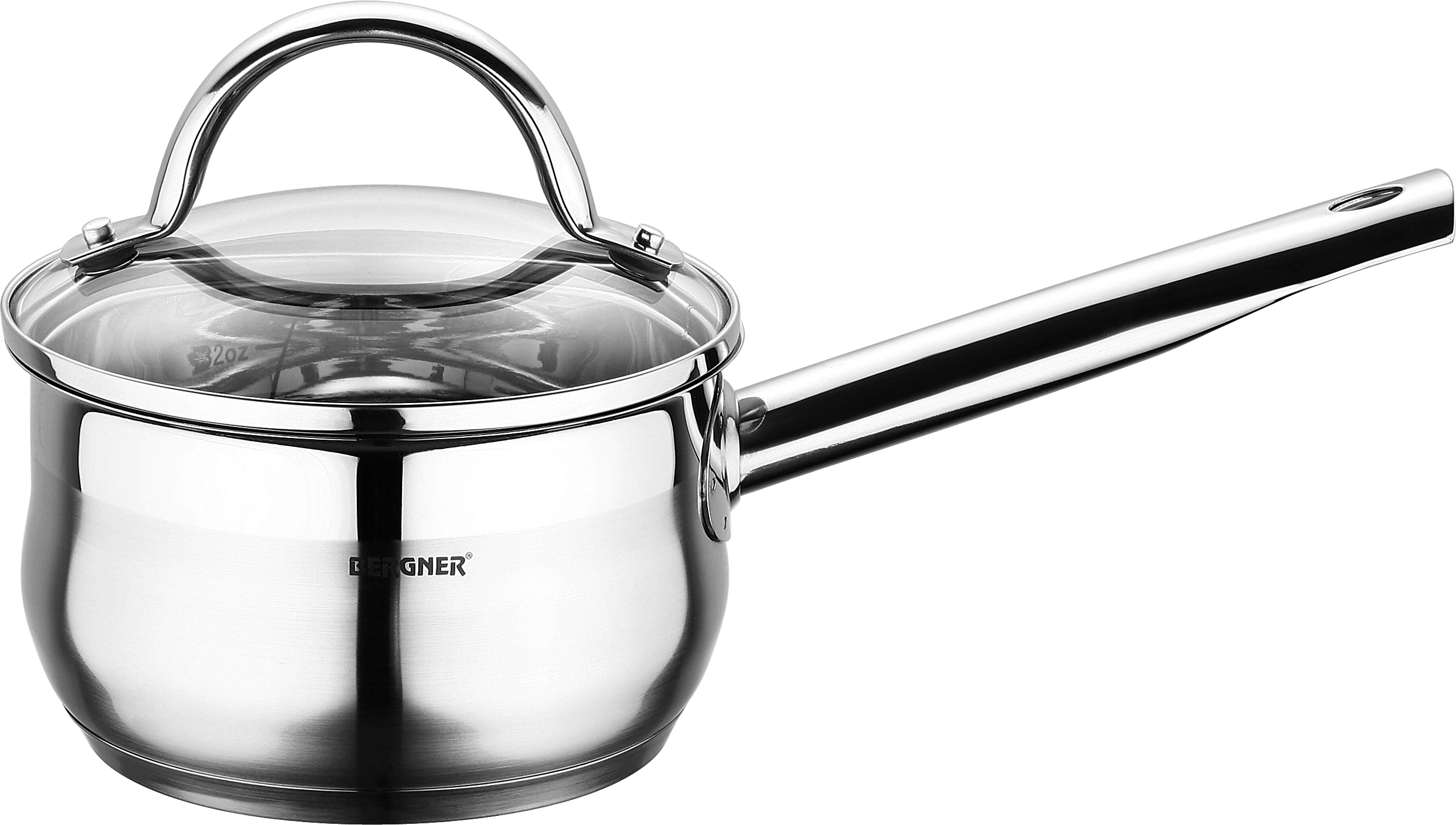 

Ківш Bergner Gourmet 1,3 л нержавіюча сталь з кришкою (BG-6502)