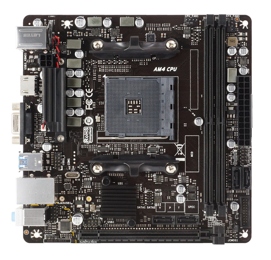 

Материнська плата Biostar Socket AM4 AMD X470 MiniITX 1 x PCI-E 3.0 x16 2 x DDR4 DIMM; Кількість каналів 2 24-pin 4-pin (X470NH)