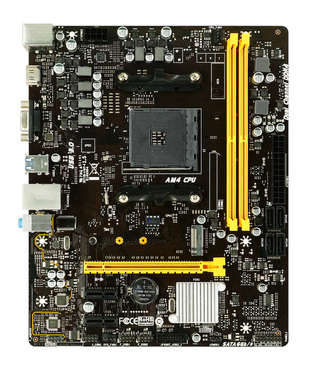 

Материнська плата Biostar Socket AM4 AMD B450 MicroATX 1 x PCI-E 3.0 x16 2 x DDR4 DIMM; Кількість каналів 2 24-pin 8-pin (B450MH)