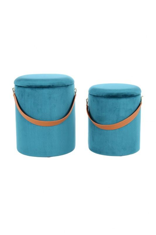 

Набор из 2 пуфов Kayoom Сhest T125/2 Turquoise