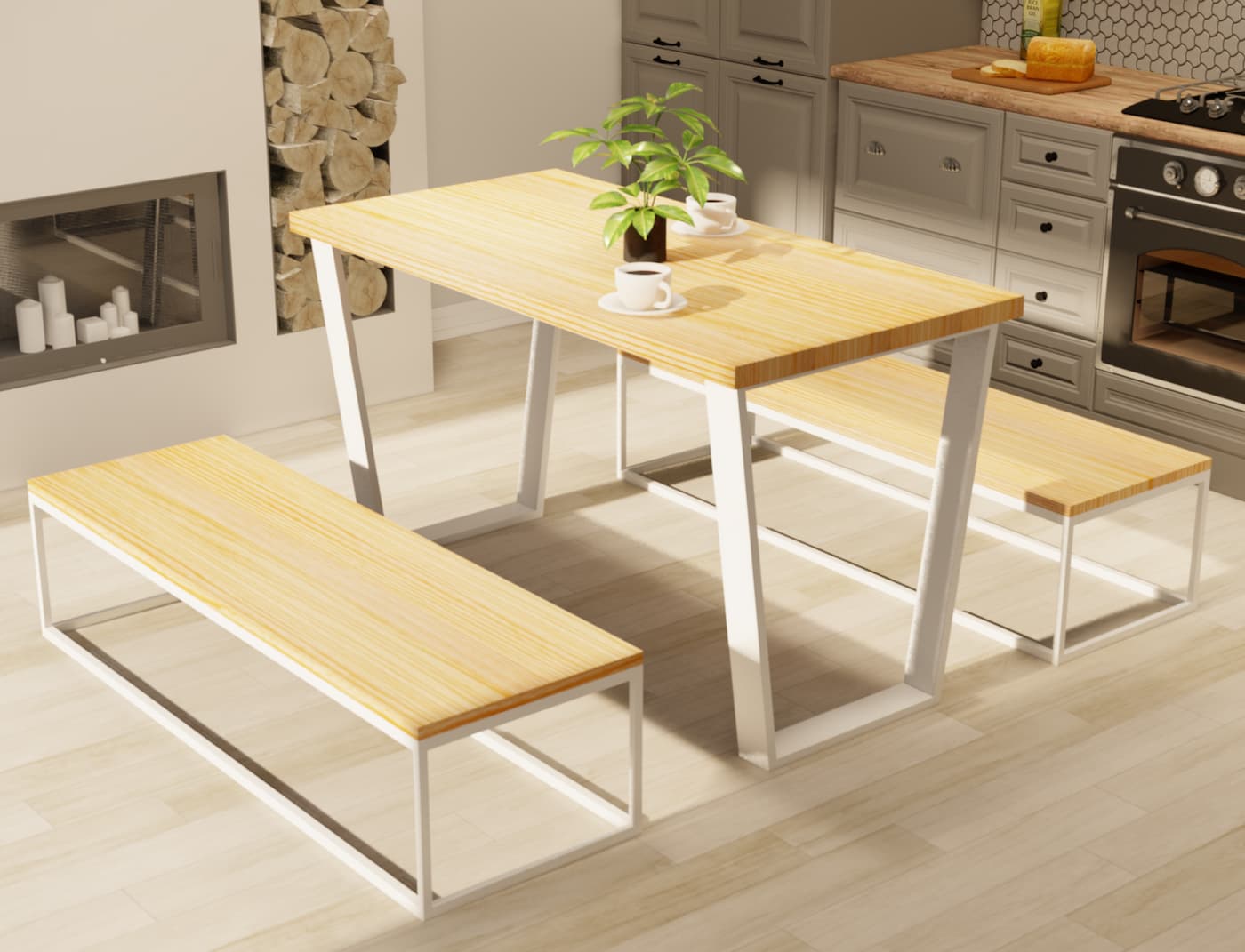 

обеденный стол Mister Loft Атланта BL110см-9075