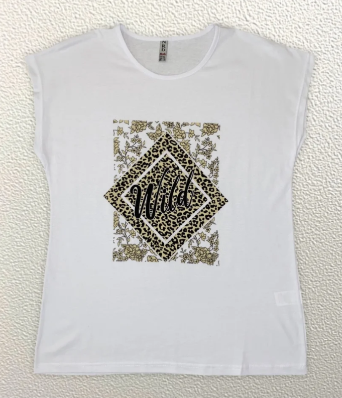 

Жіноча Футболка HAZARD Ромб Wild біла Батал 211106 (3XL (54))