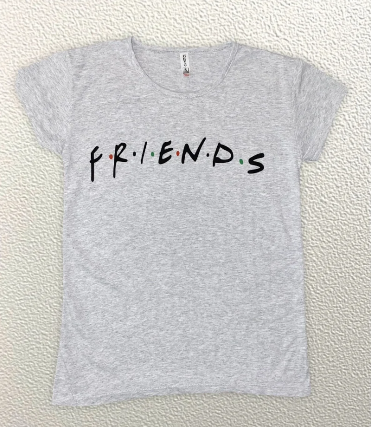 

Жіноча Футболка HAZARD FRIENDS сіра 21440 (S (44))