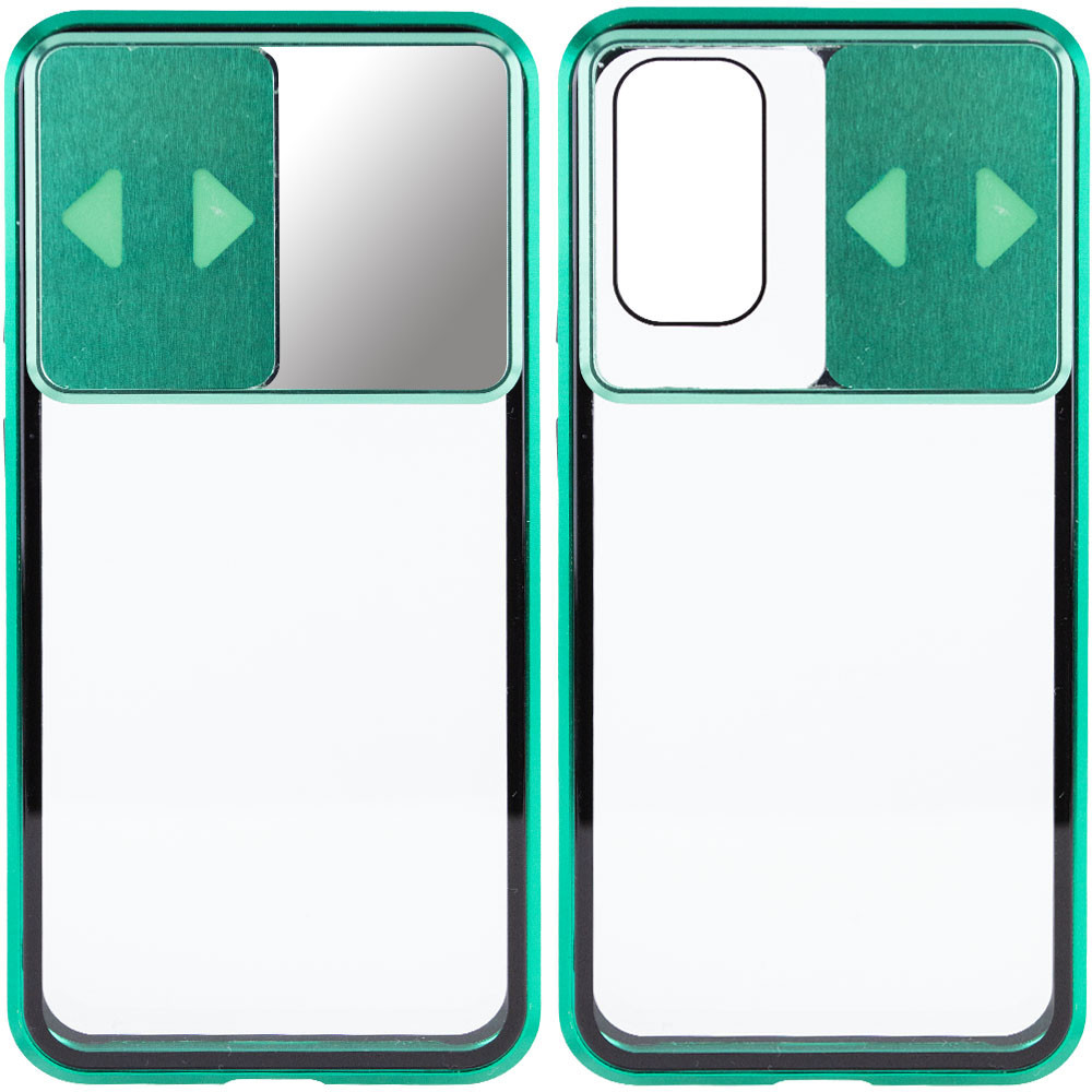 

Чехол Epik Camshield 360 Metall+Glass со шторкой для камеры для Samsung Galaxy S20 Зеленый