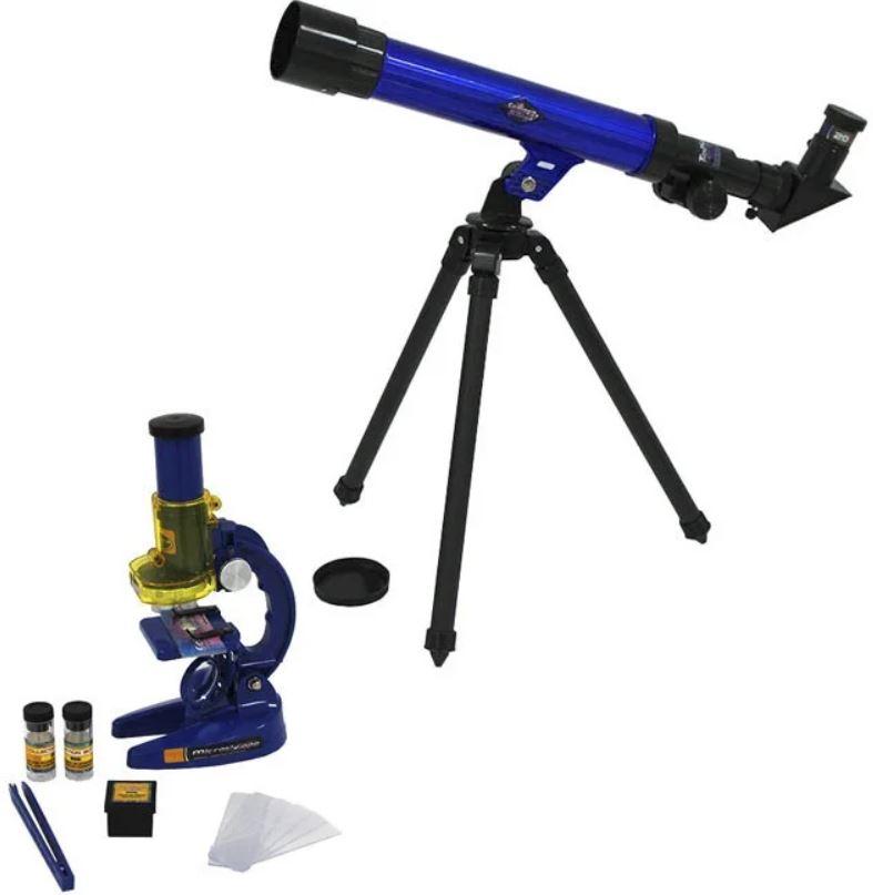 

Детский микроскоп + телескоп с треногой набор для исследований Kronos Toys SK 0014 (gr_014584)