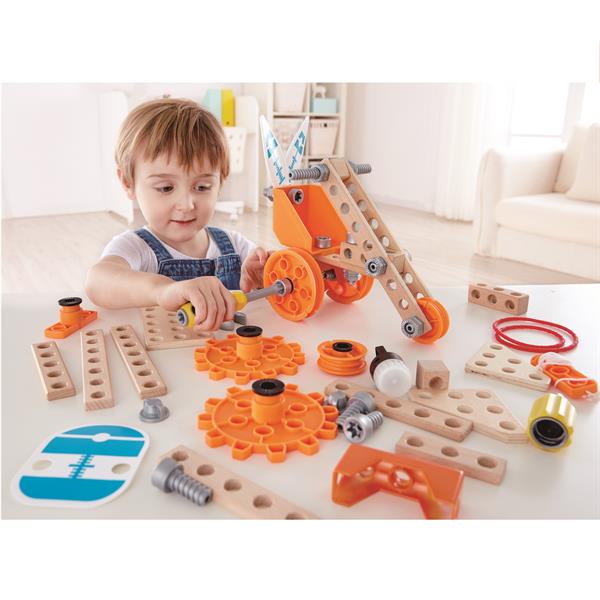 

Конструктор Hape Junior Inventor с подсветкой 57 эл. (E3032)