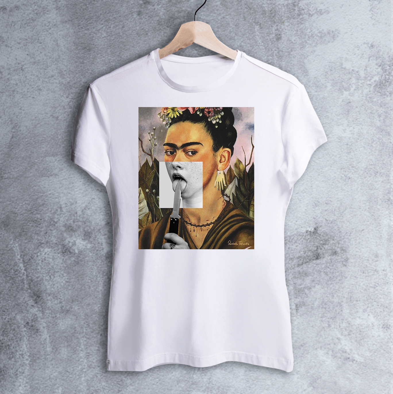

Футболка Dali's Mustache clothes с принтом Фрида Кало Женская Белая S