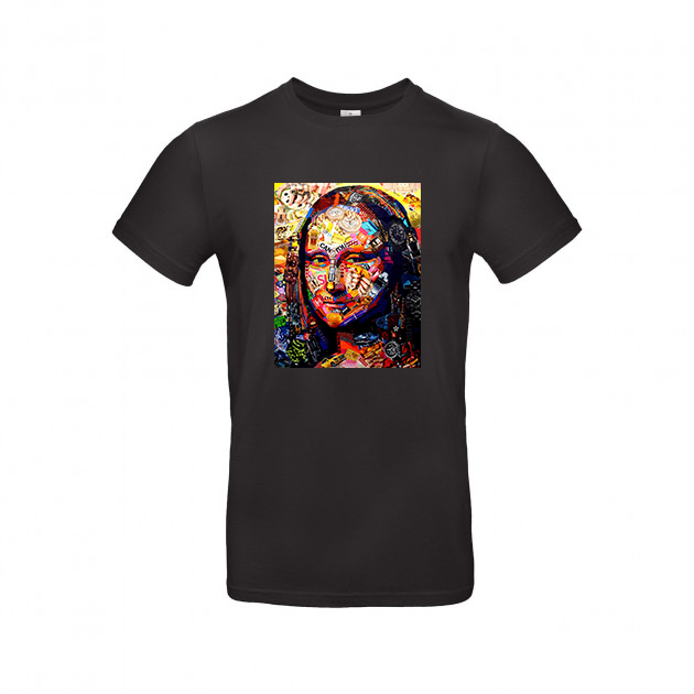 

Футболка Dali's Mustache clothes с принтом Мона Лиза Женская Чёрная L