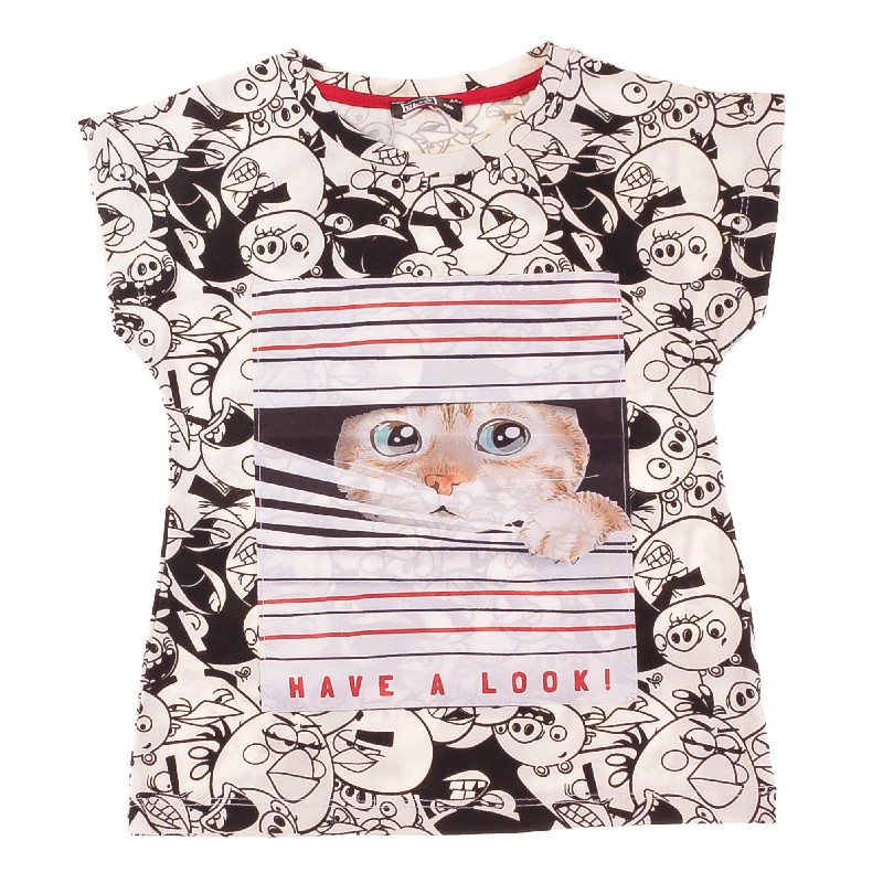 

Футболка для девочки CLOISE CLO134005 98 см кремовый