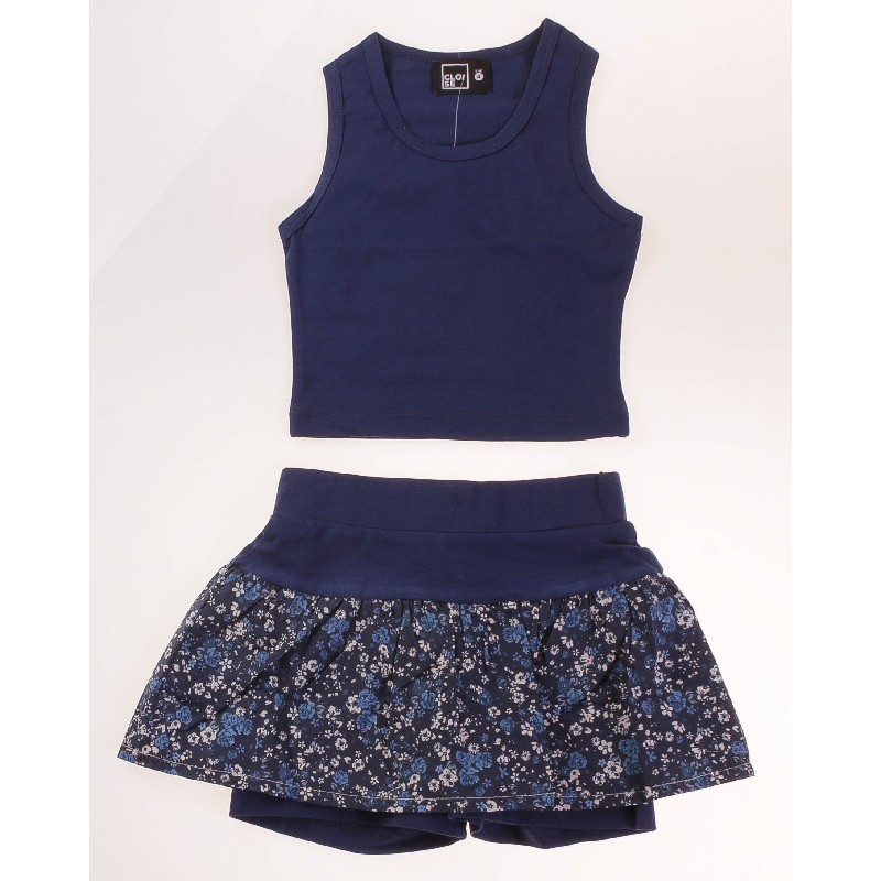 

Топ + Шорты для девочки CLOISE CLO214001 134 см синий (484435)