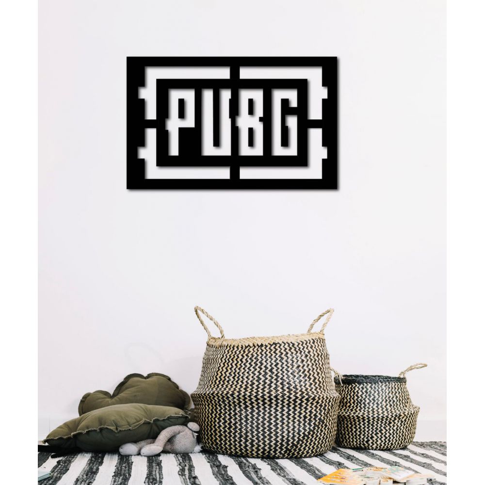 

Объемная картина-панно из дерева на стену 90х57 см IdeaClock Pubg