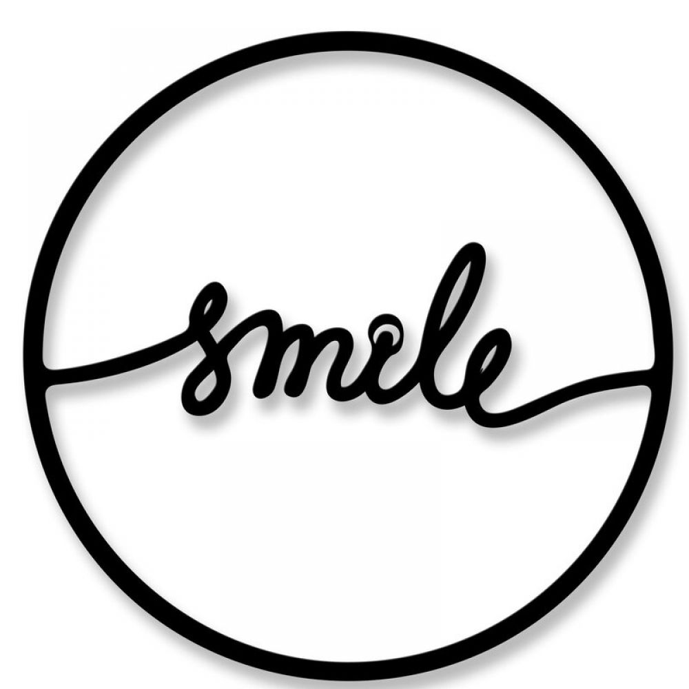 

Объемная картина-панно из дерева на стену 90х90 см IdeaClock Smile