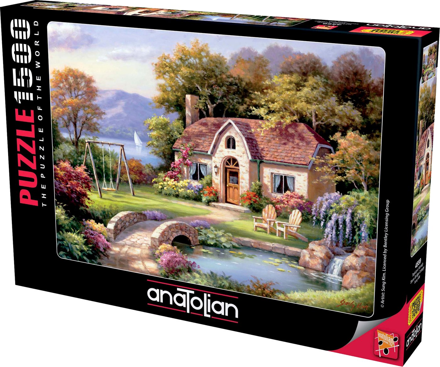 

Пазлы 1500 элементов Коттедж Stone Bridge 4559 Anatolian