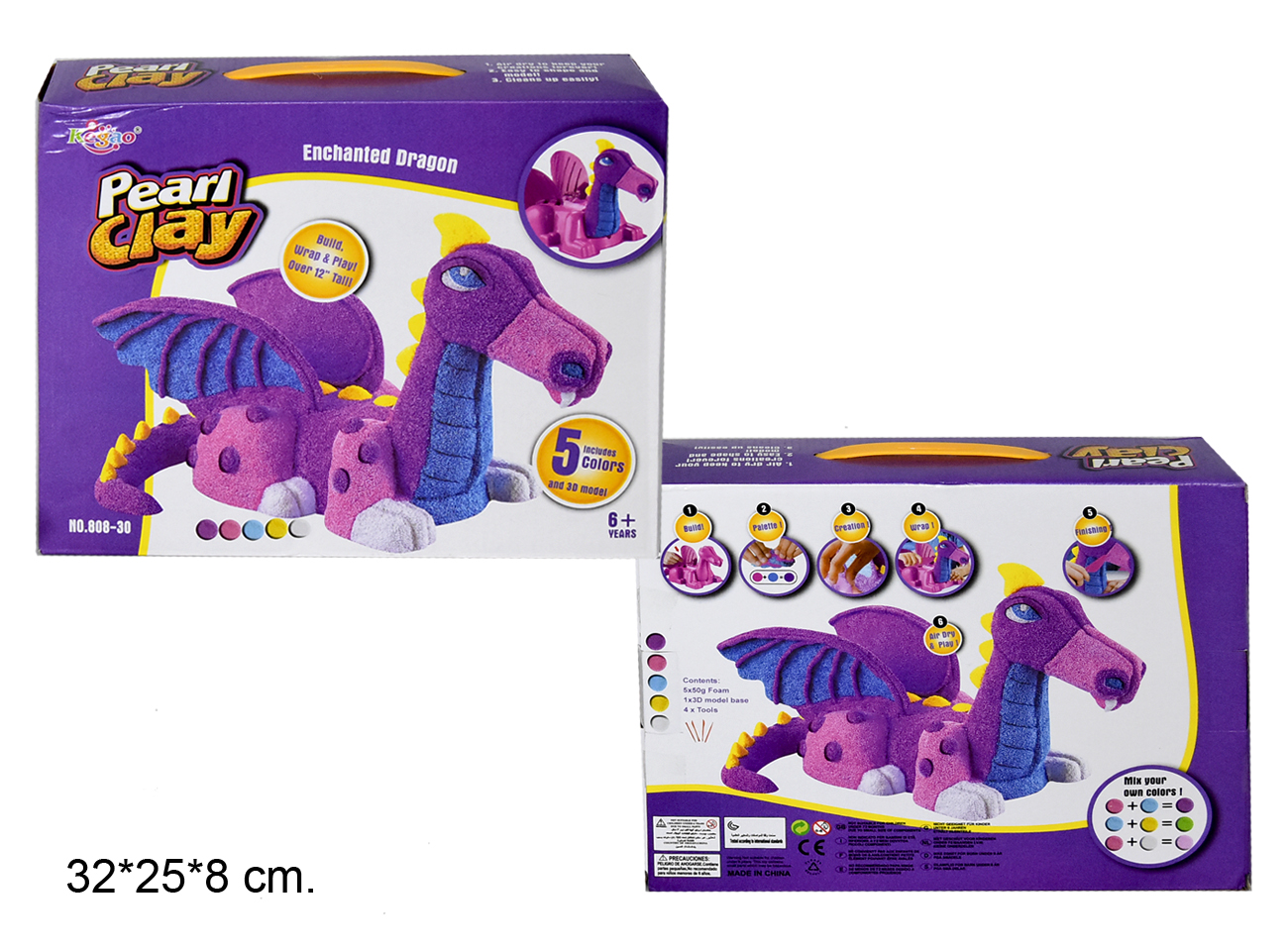 

Набор для творчества Kogao пластилин Дракон 808-30