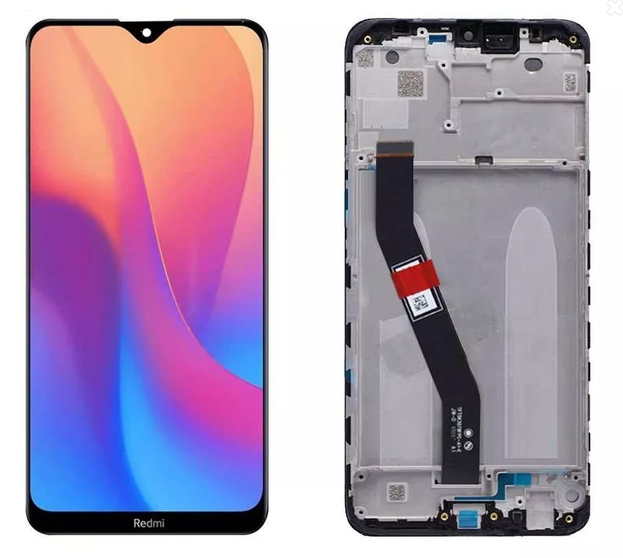

Дисплей для Xiaomi Redmi 8 / Redmi 8A с сенсором и рамкой черный без датчика приближения и освещения