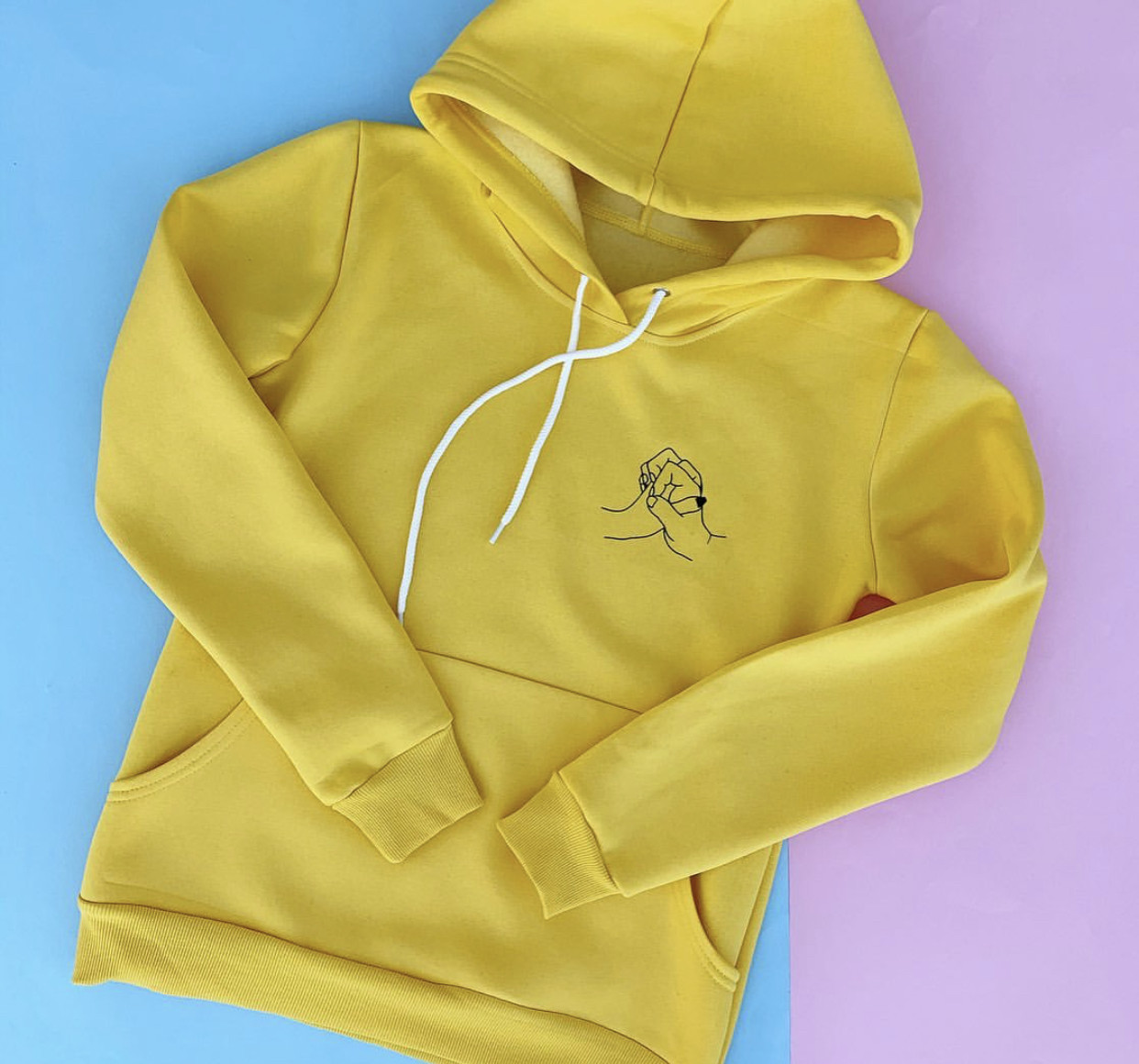 

Худи Fruit of the loom «Hand in Hand» XXL Желтое