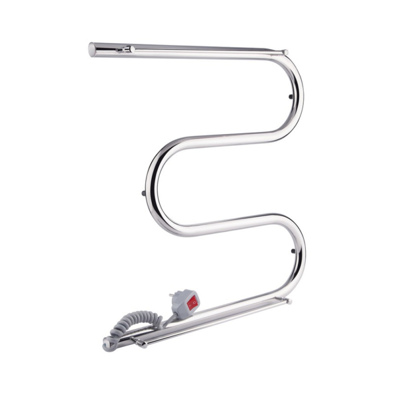 

Полотенцесушитель электрический Q-Tap Snake Shelf (CRM) 500x500 LE (QTSNAKE500500SHLE) левый
