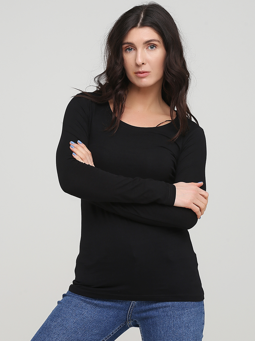 

Лонгслив H&M 18929 S Черный
