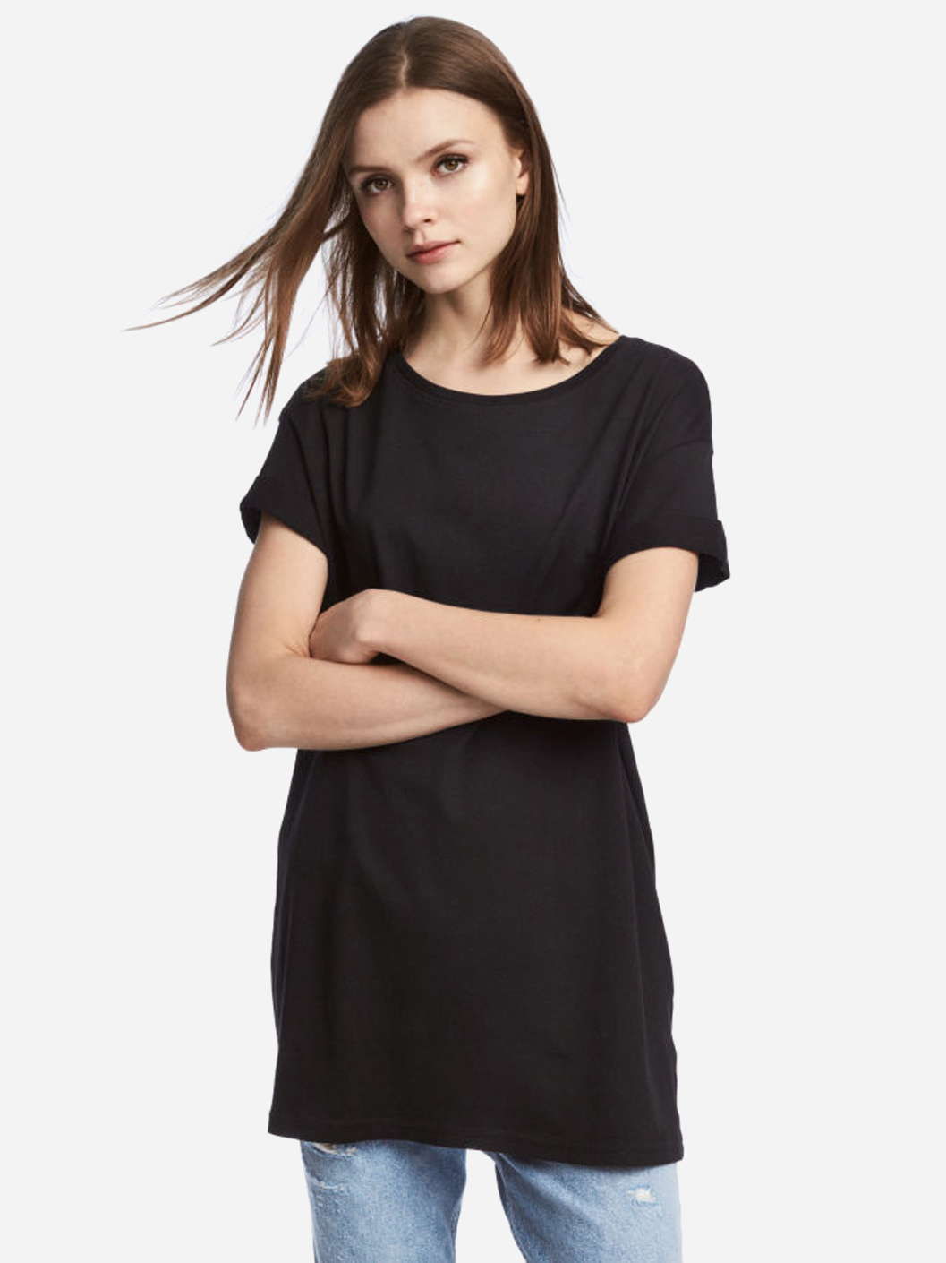 

Футболка H&M 0240670_черн._02 S Черная