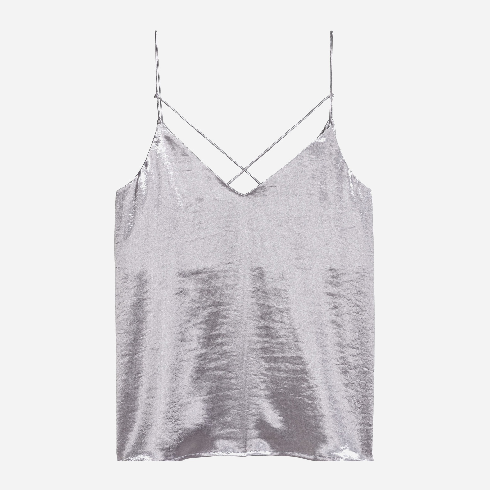 

Топ H&M 0556625_01 36 Серебристый