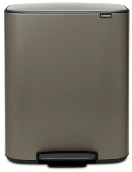 

Бак для мусора Brabantia с педалью BO PEDAL BIN 2х30 л Матовый стальной