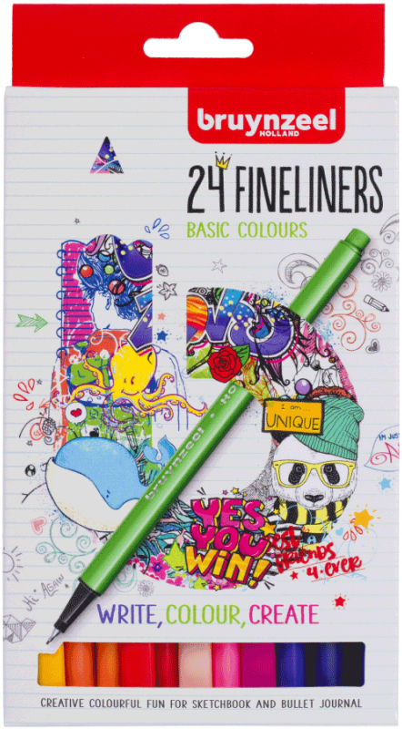

Набор линеров Bruynzeel Fineliner 24 цвета (8712079454159)