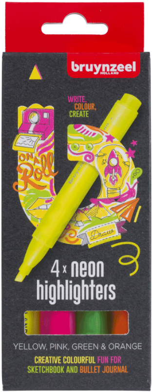 

Набор маркеров Bruynzeel Neon Highlighter 4 цвета (8712079453886)