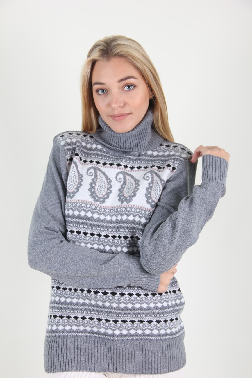 

Гольф женский Mengxia 4447 (Серый L/XL)