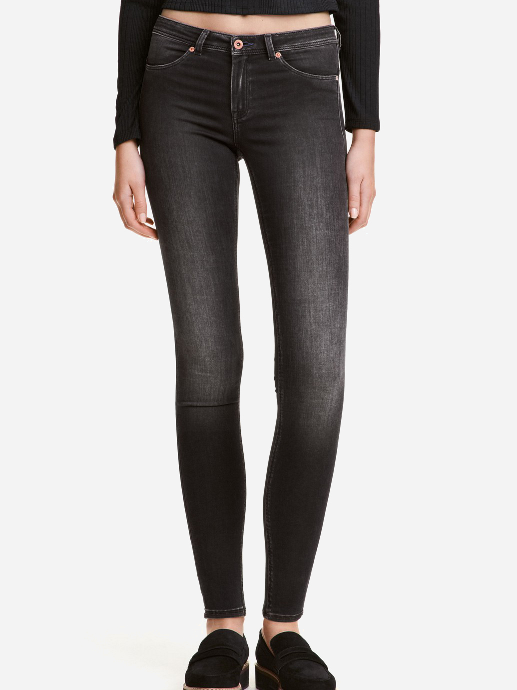 

Джинсы H&M 0400246 W24L30 Черные