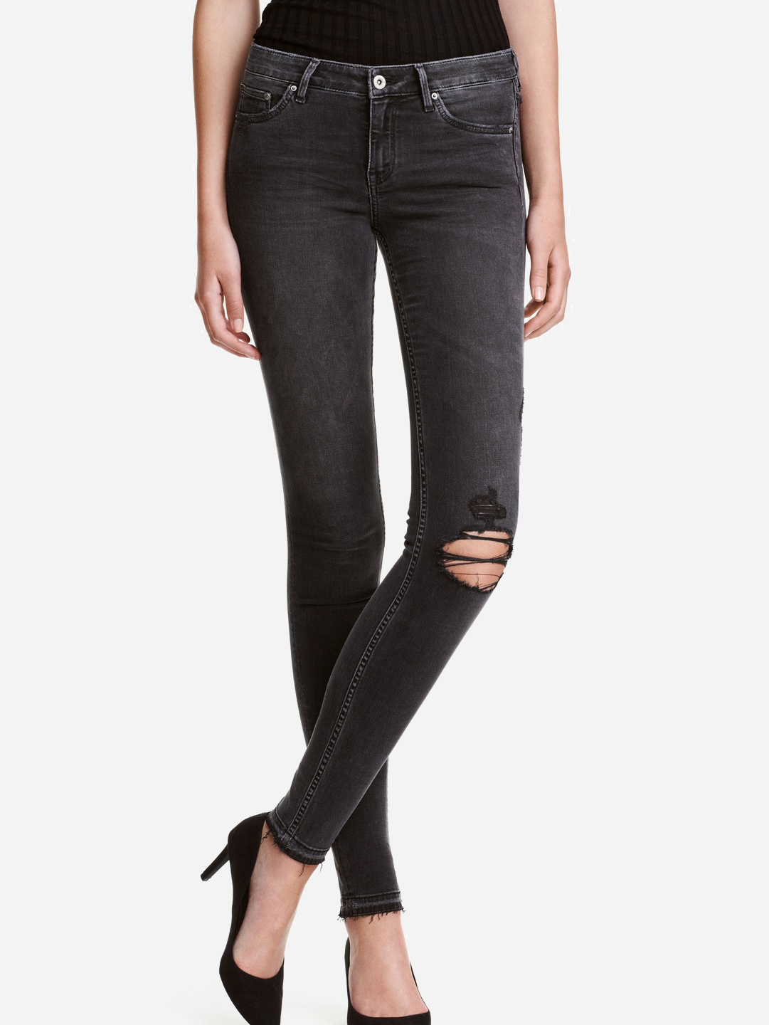 

Джинсы H&M 0424664_т.сер. W25L34 Темно-серые