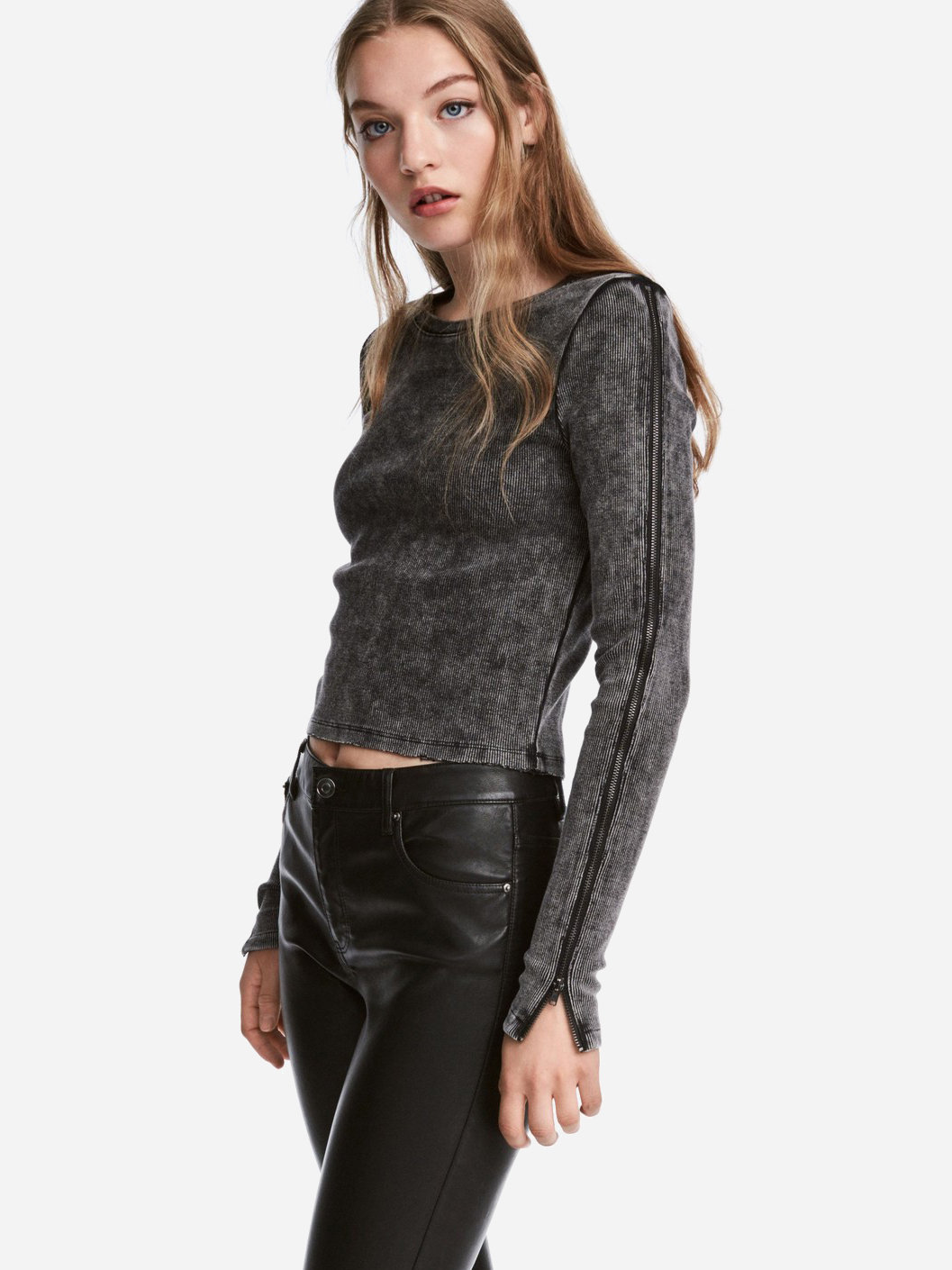 

Топ H&M 511828 M Темно-серый