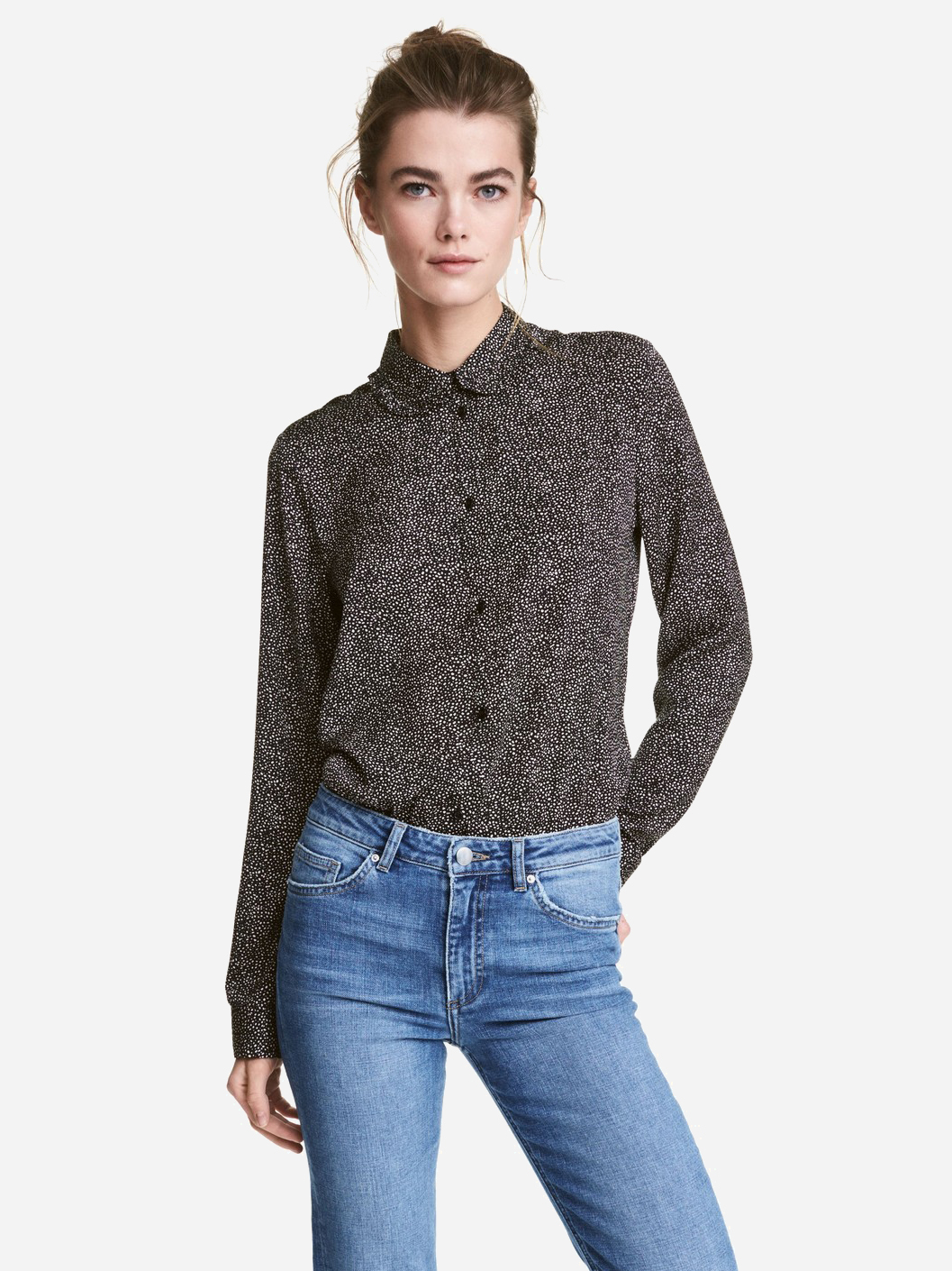 

Рубашка H&M 0467687_чер 32 Черная (LD2000000983257_KZ2000000983257)