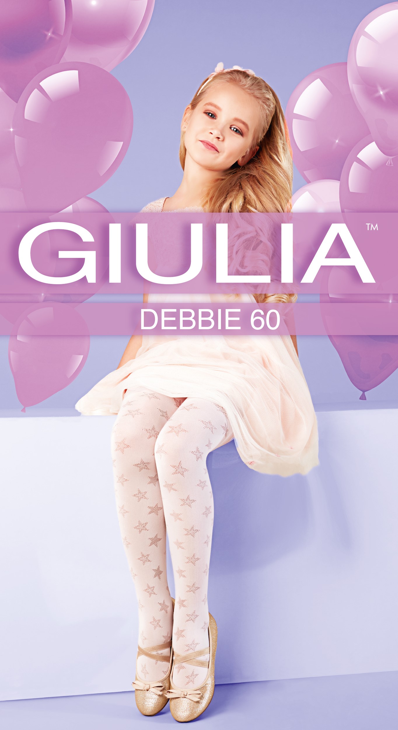 

Колготки Giulia Debbie (3) 60 Den 104-110 см Bianco