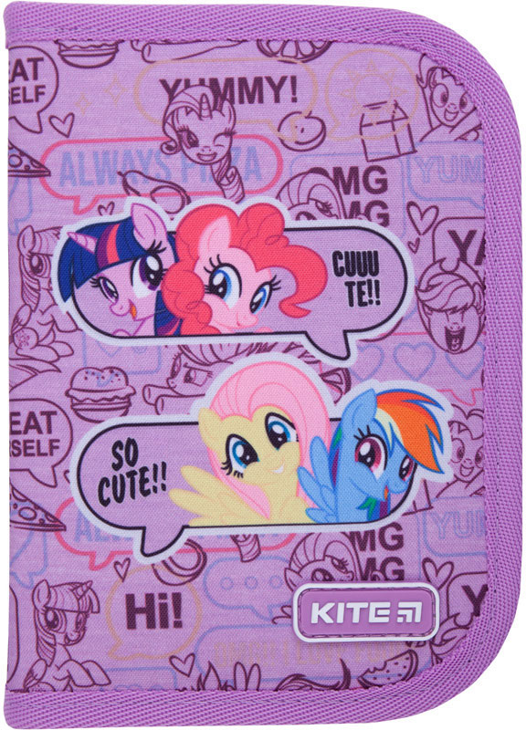 

Пенал с наполнением Kite Education My Little Pony 1 отделение 2 отворота Фиолетовый (LP21-622H)