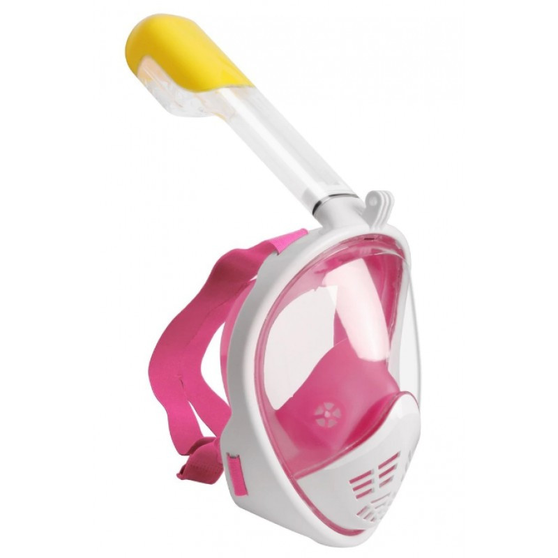 

Полнолицевая панорамная маска для снорклинга FreeBreath M2068G (S/M) Pink