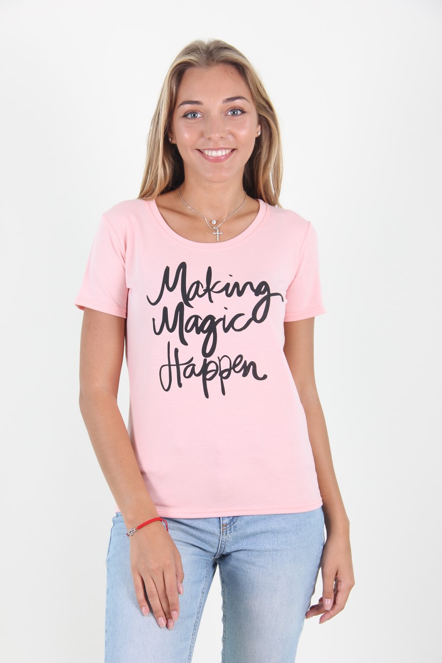 

Футболка женская MissFashion 3013 с принтом (Нежно-розовый, Футболка женская MissFashion 3013 с принтом (Нежно-розовый 46)