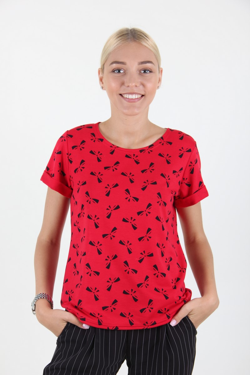 

Футболка женская MissFashion 3023 (Красный, Футболка женская MissFashion 3023 (Красный 44)